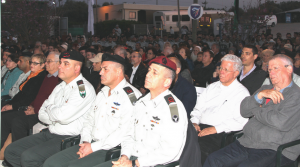 משתתפים בטקס ביניהם מפקדי צה"ל