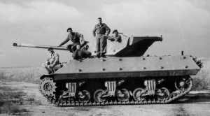 משחית טנקים אם-10 בצה"ל עם תותח 75 מ"מ צרפתי 