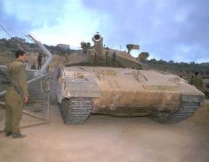 הטנק האחרון שיצא מלבנון, מרכבה 2ד' של חטיבה 7 . צילום: בן אלפי, לע"ם